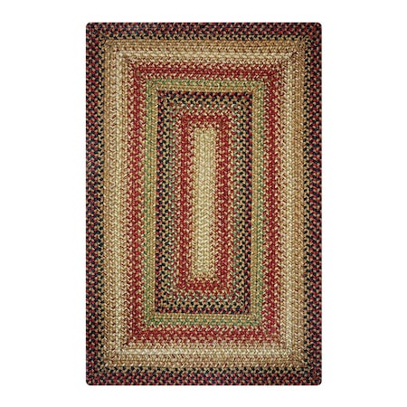 Homespice Decor 11 x 36 in. Gingerbread Rectangular Table Runner - Brown, Deep Red 572806